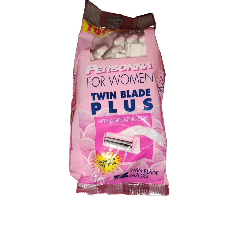 Vintage Pink PERSONNA Razors Women Twin Blade+ 1998 Sealed NOS Rare, Prop 12 NEW